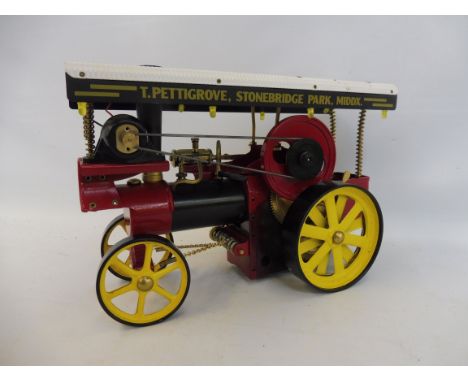 A Wilesco steam engine.