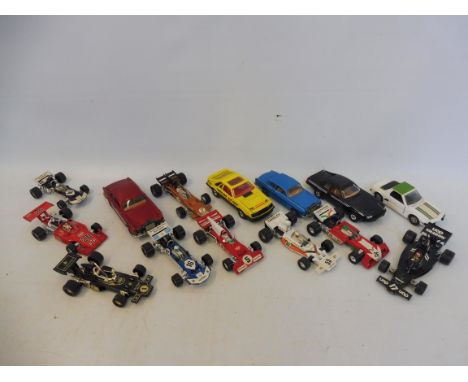 A selection of larger scale Corgi racing and executive cars.