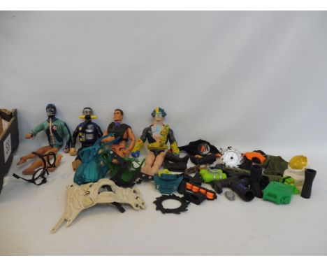 A collection of mainly modern Action Man with some vintage clothing and accessories. 