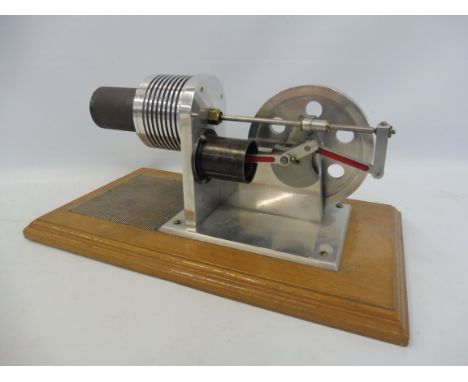 An Engineer quality scratch built beam type model engine. 