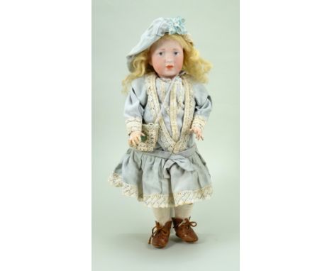 Rare Kammer &amp; Reinhardt 109 ‘Elise’ bisque head character doll, German circa 1909, pale bisque head with painted blue eye