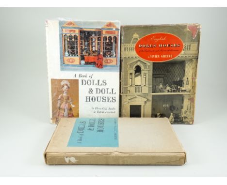 English Dolls’ Houses of the 18th and 19th Centuries, signed copy by Vivien Greene, hardback first edition 1955, tears to dus