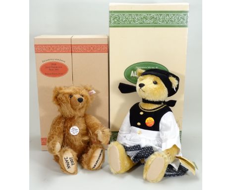 Two Steiff Limited Edition Teddy Bears PB 28 Japan Exhibition and Teddy Bear for Alsterhaus, PB28 Japan Exhibition Bear 2002 