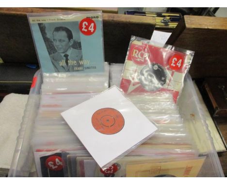 A quantity of approximately 150 1960s singles records to include The Monkees, Frank Sinatra and Bob Dylan 