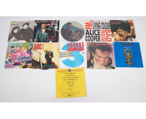 4 boxes of 7" singles (400-500 singles) Rock, Metal, Pop, 70s to 90s including some soul including a Supremes Demo tmg 585, L