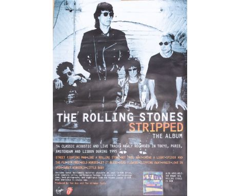 The Rolling Stones 4 x Promotional Posters - in good condition approx 20 x 30 inches including Stripped, Babylon and No Secur