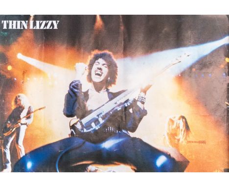 THIN LIZZY - Late 70s Early 80s Personality Poster - In very good condition just some edge wear and light creasing - Rolled i