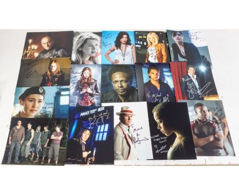 Collection of Cast Signed / Autographed Photographs obtained at Memorabilia Show / Collectormania 17 2012. Including Charles 