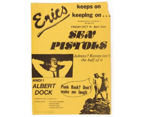 SEX PISTOLS POSTER - A Rare survivor from the Roadie who was at the Gig and a friend of Martin who was the band member of the