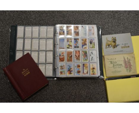 CIGARETTE CARDS COLLN, GALLAHER, CARRERAS, PLAYERS ETC - BY SETS/PART SETS + 2 STAMP ALBUMS   Album with several hundred card