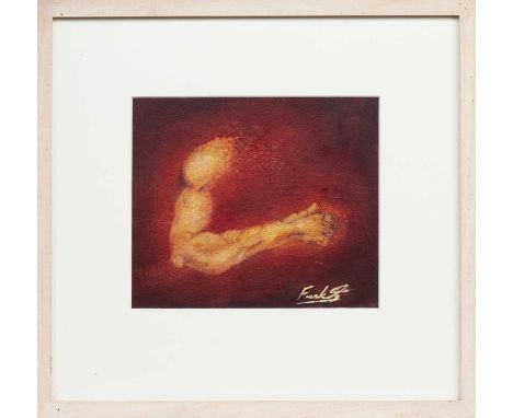 * FRANK TO (SCOTTISH b. 1982), STUDY OF AN ARM mixed media on paper, signedmounted, framed and under glassimage size 17cm x 2