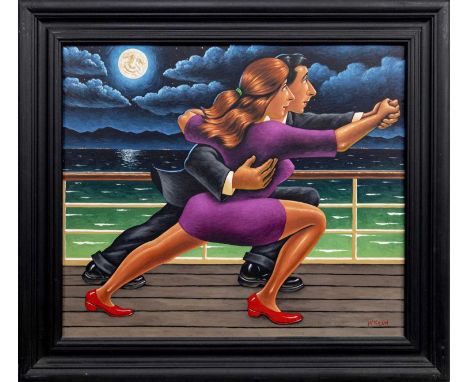 * GRAHAM H D MCKEAN, MOONLIGHT DANCE oil on board, signedframedimage size 59cm x 69cm, overall size 77cm x 88cm Note: In 1996