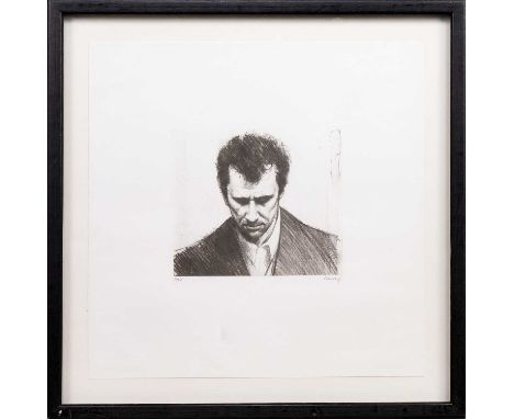 * STEPHEN CONROY (SCOTTISH b. 1964), UNTITLED etching on paper, signed and numbered 19/50mounted, framed and under glassimage