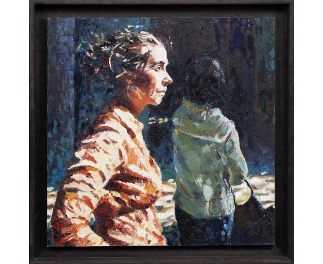 * BEN DAVIES JENKINS, INTO THE LIGHT NO I oil on board, titled, signed and dated '07 versoframedimage size 38cm x 38cm, overa