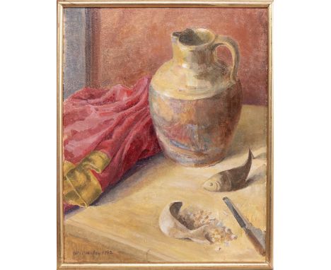 * GILL HOLIDAY (BRITISH b. 1928), STILL LIFE  oil on canvas, signed and dated 1992 framed     image size 51cm x 41cm, overall