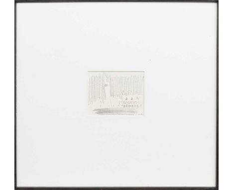 * ALEXANDER GOUDIE RP RGI (SCOTTISH 1933 - 2004), VELVET NIGHT pencil on paper, signed mounted, framed and under glassimage s