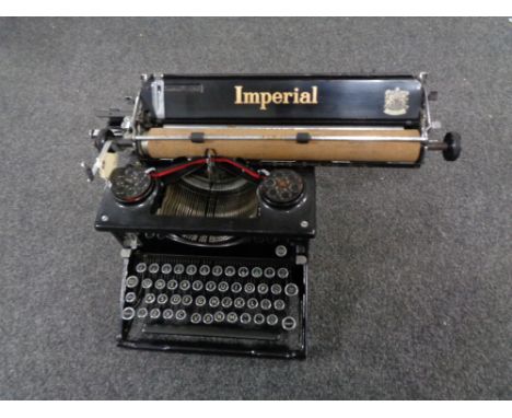 A vintage imperial typewriter 