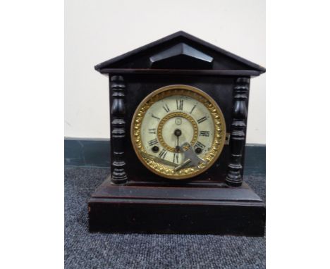 An early twentieth century metal cased Japanese bracket clock