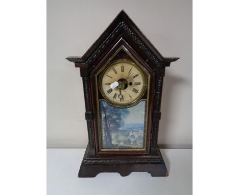 An antique American mantle clock 
