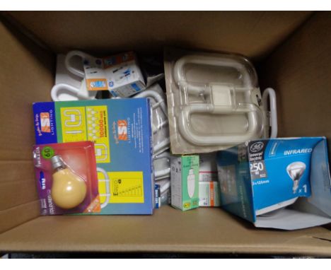 A box of light bulbs  