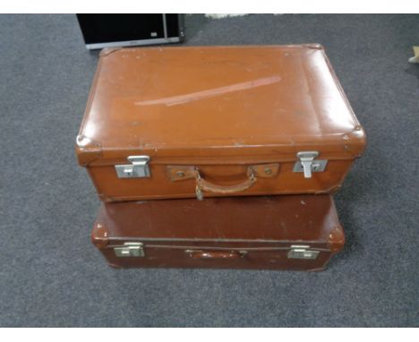 Two vintage luggage cases 