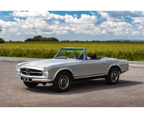 Registration No: T.B.A Chassis No: 113.04322-002139 MOT: Exempt Very rare, UK supplied 250 SL specified with power steering, 