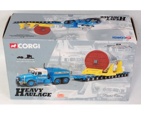 A Corgi Toys heavy haulage No. 18001 Econo Freight Scammell Contractor with Nicholas bogie trailer and steam turbine load, ap