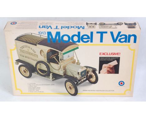 ENTEX (US issue) 1.16 scale plastic kit 8497 1913 Ford Model ‘T’ Van ‘Coca Cola/Carnation/Taxidermists’ transfers inc Real Ve