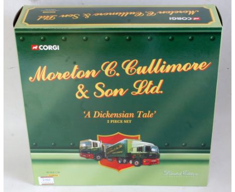 A Corgi Toys No. CC99154 Moreton C Cullimore &amp; Sons Ltd 'A Dickensian Tale' two-piece limited edition gift set, appears a