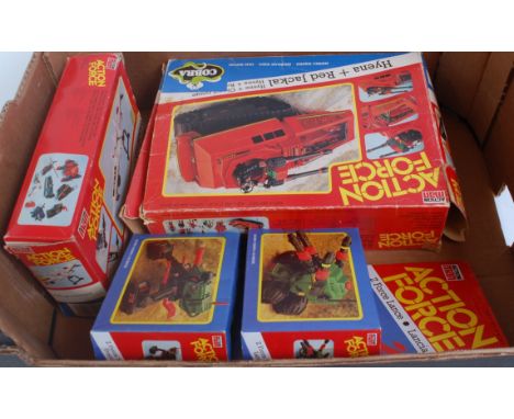 An Action Force Palitoy boxed vehicle and accessory group, four examples to include Claw, Covert Light Aerial Weapon, Z Force