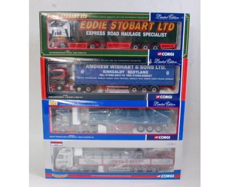 A Corgi Toys Hauliers of Renown and Road Haulage 1:50 scale boxed diecast group, four examples to include Ref. Nos. CC12201, 