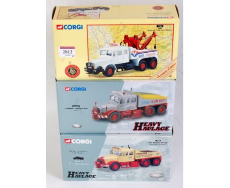 A Corgi Toys 1:50 scale Road Haulage and Heavy Haulage boxed diecast group to include Ref. Nos. 17905, CC12302, and 17901, al