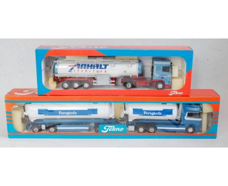 A Tekno 1:50 scale boxed Road Haulage diecast group to include an Anhalt Spedition Daf XF 4x2 tractor unit with tanker traile