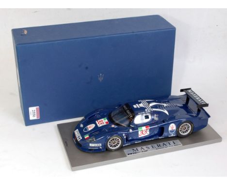 A BBR Models limited edition 1:18 scale model of a Maserati MC12 Zhuhai GT2004 racing car, limited edited No. 398/507 pieces,