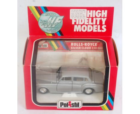 A Polistil 1:24 scale model of a Rolls Royce Silver Cloud 3 model No. 5634, appears as issued in the original polystyrene pac