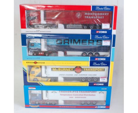 Four various boxed Corgi 1:50 scale Hauliers of Renown limited edition road haulage diecasts, all appear as issued to include