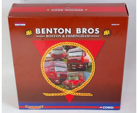 A Corgi Toys No. CC99173 Benton Brothers Boston &amp; Immingham 1:50 scale boxed gift set, appears as issued in the original 