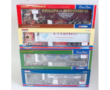 Four various boxed Corgi Toys 1:50 scale Hauliers of Renown and Road Haulage diecasts four examples to include Ref. Nos. CC12