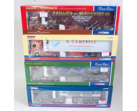 Four various boxed Corgi Toys 1:50 scale Hauliers of Renown and Road Haulage diecasts four examples to include Ref. Nos. CC12