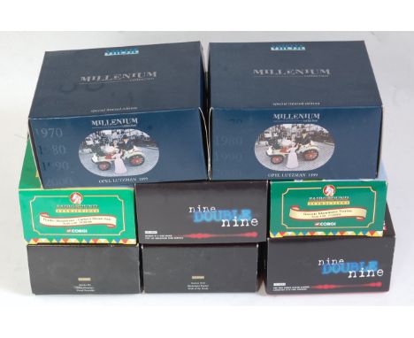 Eight various boxed Corgi and Vitesse mixed modern issue diecast to include Corgi Fairground Attractions, Corgi Gold Star Spe