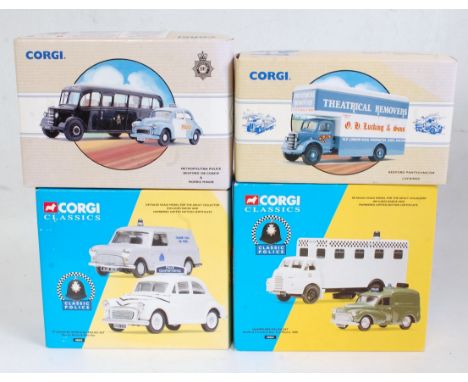 Eight various boxed Corgi Classics and modern release diecast to include emergency services and commercial vehicles, examples