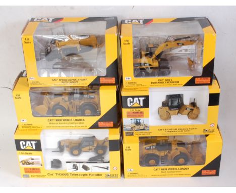 Six various boxed Norscot 1:50 scale boxed construction diecasts, all appear as issued in original window boxes, to include a