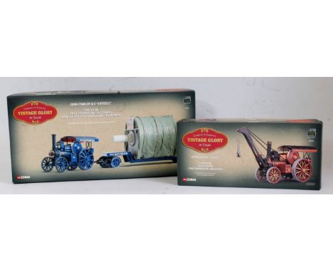 A Corgi Toys Vintage Glory of Steam boxed diecast group, two examples to include John Fowler &amp; Co of Leeds Fowler B6 road