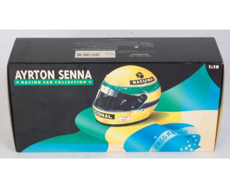 A Minichamps 1:18 scale Ayrton Senna racing collection model of a Williams Renault FW16 1994 - original version F1 racing car