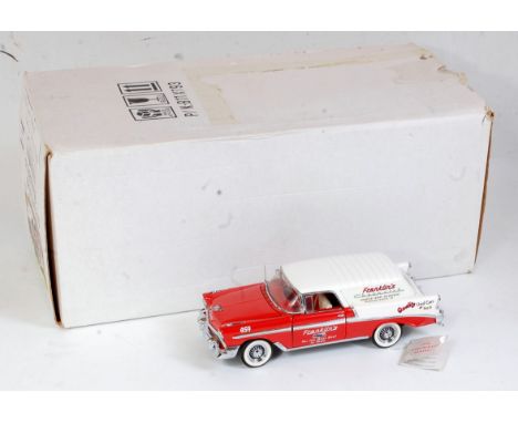 A Franklin Mint 1:24 scale boxed American diecast vehicle group to include a 1955 Chevrolet Big Joe's Towing Pickup truck, to