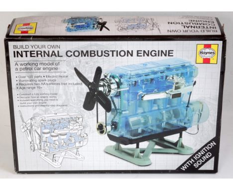 A Haynes Publishing Build Your Own Internal Combustion Engine plastic kit, appears as issued, in the original all-card box