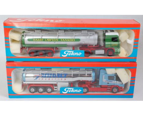 A Tekno 1:50 scale boxed road haulage diecast group, two examples to include The British Collection No. 30 Seddon Atkinson St