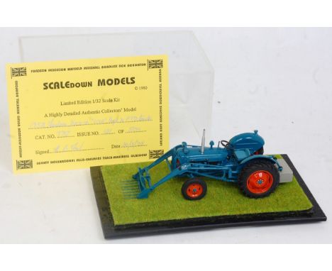 A Scale Down Models 1:32 scale white metal and resin kit of a 1958 Fordson Dexter live HYD and PTO tractor, appears as issued