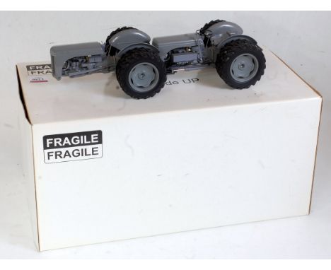 A Universal Hobbies 1:16 scale limited edition of a dual drive Ferguson TED-40 tractor, finished in grey, limited edition wit