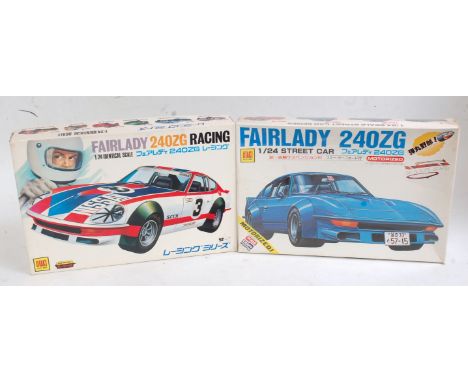 OTAKI 1.24 scale plastic kits, OT3140 Datsun Fairlady 240 ZG sports/street inc ski set/surfboards &amp; OT 383 Datsun Fairlad